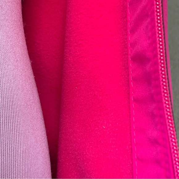 “Danskin” Hot Pink & Brown Fleece-Lined Athletic Jacket size M - Picture 6 of 10
